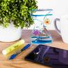 Super Z Outlet Colorful Liquid Motion Bubbler Desk Sensory Toy Timer Zig Zag Floating Rotating Circles for Play, Fidgeting, Captivating Distraction (Swirls) view 3