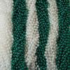 48 Green White St. Patricks Day Mardi Gras Beads Party Favors Necklaces 4 Dozen view 1