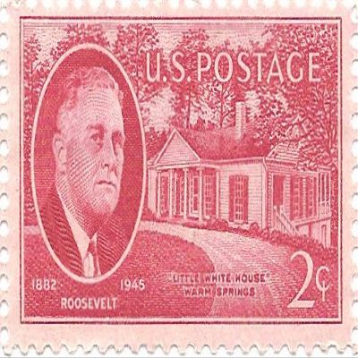 1945 US Postage Stamp Single Roosevelt Little White House MNH Scott # 931
