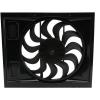 Cooling Components CCI-1750 Designed for early 30's hot rods, has two rubber flaps for air over flow, Two speed hi-output motor, 17" ultra quiet blade, 2 5/8" clearance view 1