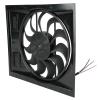 Cooling Components CCI-1750 Designed for early 30's hot rods, has two rubber flaps for air over flow, Two speed hi-output motor, 17" ultra quiet blade, 2 5/8" clearance view 2