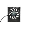 Cooling Components CCI-1750 Designed for early 30's hot rods, has two rubber flaps for air over flow, Two speed hi-output motor, 17" ultra quiet blade, 2 5/8" clearance view 3