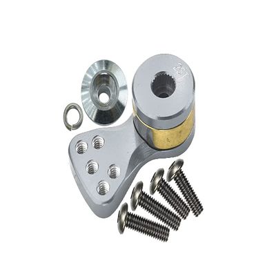 Aluminum Hi-Torque Servo Saver For 25T Spline Output Shaft (L) - 1Pc Silver