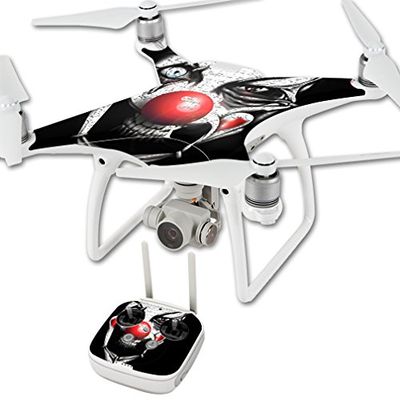 MightySkins Skin Compatible with DJI Phantom 4 Quadcopter Drone wrap Cover Sticker Skins Evil Clown