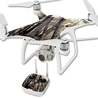 MightySkins Skin Compatible with DJI Phantom 4 Quadcopter Drone wrap Cover Sticker Skins Tree Camo