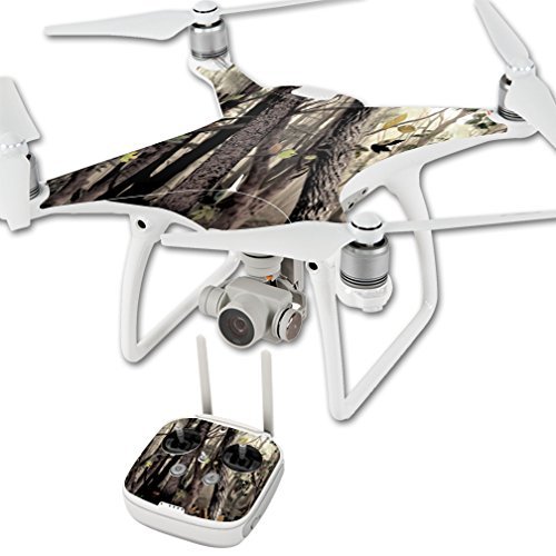 MightySkins Skin Compatible with DJI Phantom 4 Quadcopter Drone wrap Cover Sticker Skins Tree Camo