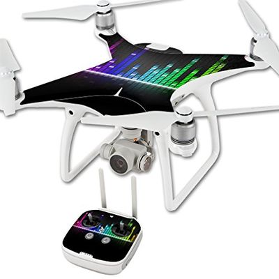 MightySkins Skin Compatible with DJI Phantom 4 Quadcopter Drone wrap Cover Sticker Skins Keep The Beat