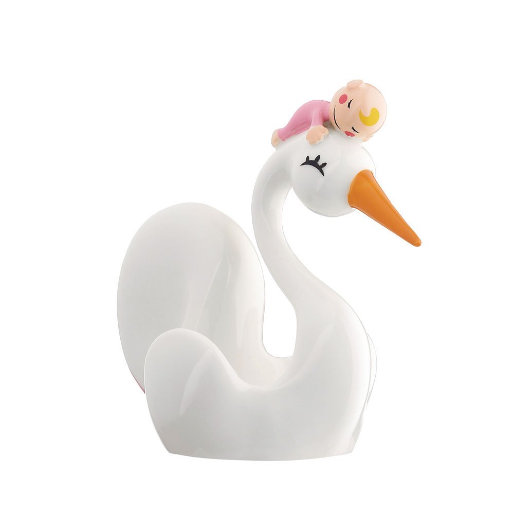 Alessi Bimboniera Baby Shower Favour Aleesi AMGI57 P Bimboniera Baby Shower Favour, Pink