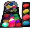 10 Pieces of Assorted Colors Spiky Soft Rubber Light Up Flashing Football Toys view 1