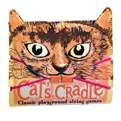 House of Marbles Cat's Cradle, a Classic Children's Favourite Finger String Playground or Kindergarten Game, with Cord and Instructions, The Original Retro Game for Kids