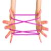 House of Marbles Cat's Cradle, a Classic Children's Favourite Finger String Playground or Kindergarten Game, with Cord and Instructions, The Original Retro Game for Kids view 2