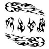 Eulenspiegel 4028362109328 109328-Face Painting Template-Fire, Unisex-Adult view 1
