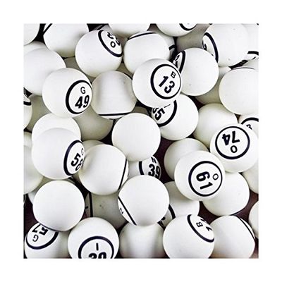 Tools Supply Bingo Balls - White Single Number, Model:, Sport & Outdoor