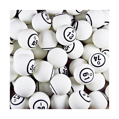 Tools Supply Bingo Balls - White Single Number, Model:, Sport & Outdoor