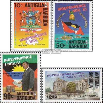 Antigua and Barbuda 644-647 (Complete.Issue.) unmounted Mint/Never hinged ** MNH 1981 Independence (Stamps for Collectors)