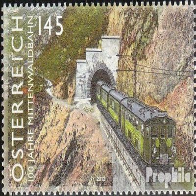 Austria 3020 (Complete.Issue.) 2012 Railway (Stamps for Collectors) Trains/Railway/funicular