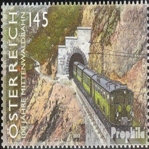 Austria 3020 (Complete.Issue.) 2012 Railway (Stamps for Collectors) Trains/Railway/funicular