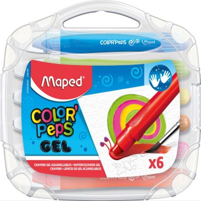 Maped Color'Peps Watercolor Gel Retractable Crayons x6 (836306)