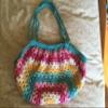 Crocheted Fat Bottom Granny Square Purse Gym Bag Diaper Bag Dance Bag view 1
