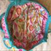 Crocheted Fat Bottom Granny Square Purse Gym Bag Diaper Bag Dance Bag view 2