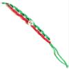 Five Mexico Flag Friendship Bracelets Mexican Color Tricolor Set Pack Red, Green, White view 3