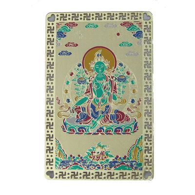 Feng Shui Import LLC Green Tara Talisman Card