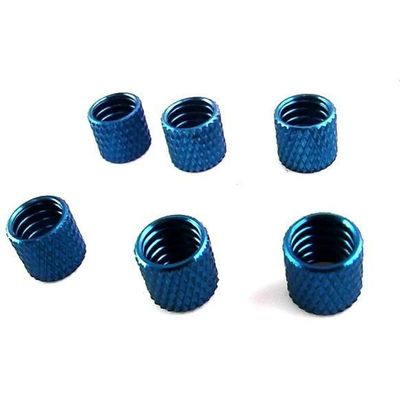 Hot Racing OF0206 Blue Alum. Fuel Line Retainers (6)