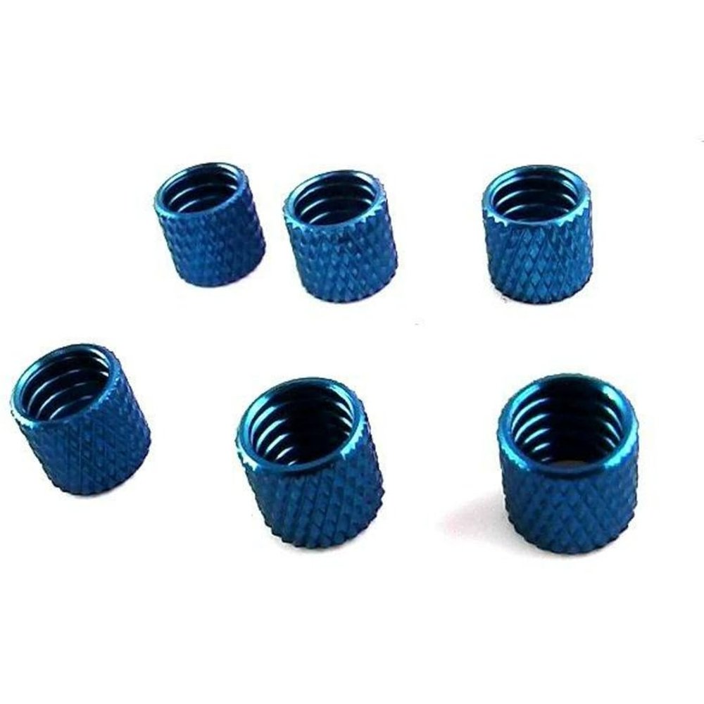 Hot Racing OF0206 Blue Alum. Fuel Line Retainers (6)