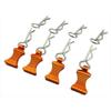 Hot Racing AC03EZ03 Silver Bent Body Clips 22.4mm Long 1.3mm Wire (4) view 1
