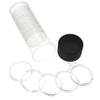 OnFireGuy 20pcs 38.1mm Direct Fit H38 Coin Capsules & Capsule Tube with Black Cap Lid for 1oz Silver Dollars Capsules & Storage Tube for Morgan, Peace, Eisenhower Silver Dollars (NOT Silver Eagles) view 1