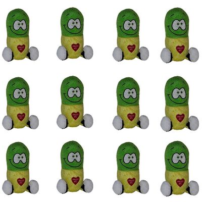 5" Inch Plush Giggling Happy Pill in Green and Yellow (Set of 12)