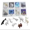 Montessori Arctic Polar Animal Match - Miniature Arctic Animal Toy Figurines with Matching Cards - 2 Part Cards. Montessori Learning Toy, Language Materials Busy Bag Activity view 2