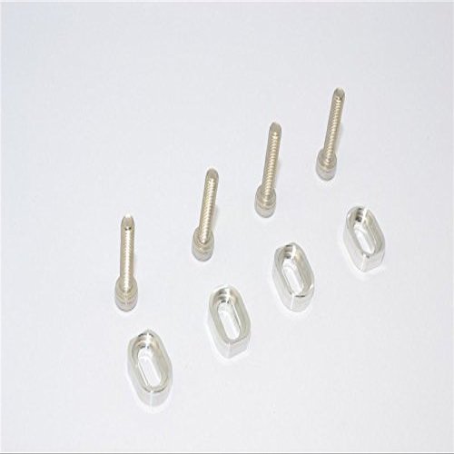 Aluminum Shims & Stainless Steel Screws for Traxxas 1:5 X Maxx 6S / X Maxx 8S / XRT 8S Monster Truck Upgrades - 1 Set Silver