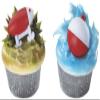 12 Fish Fishing Lures Bobbers Cake Cupcakes Rings Birthday Party Topper view 1