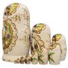 Moonmo 10pcs Golden Flower Fairy with Bird Handmade Wooden Russian Nesting Dolls Matryoshka Wooden Toys view 2