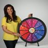 Tabletop Prize Wheel 12 Slots  Spin The Wheel Game for Carnivals, Trade Shows  Sturdy ABS Plastic and Collapsible Steel Frame (26 Inch Diameter) view 1