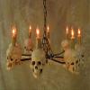 Eight Medium Skulls in Wagon Wheel Design view 2