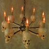 Eight Medium Skulls in Wagon Wheel Design view 4
