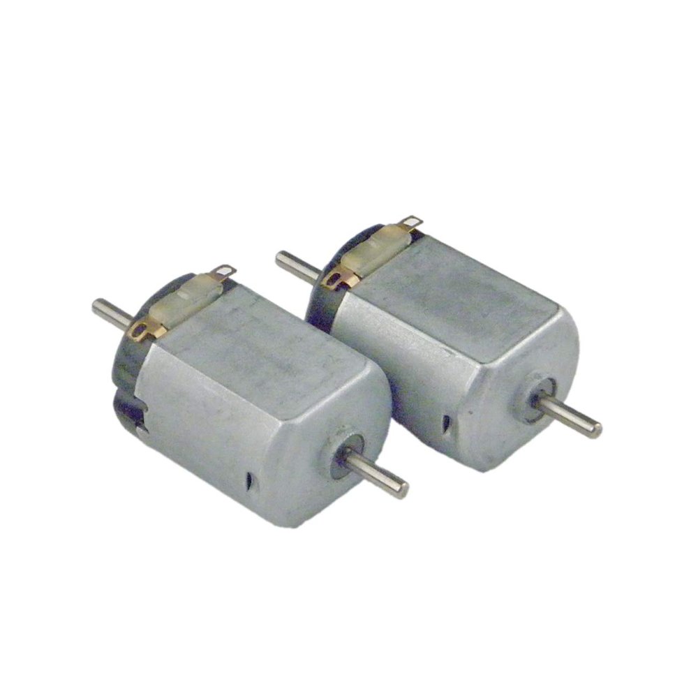CHANCS Lot of 2 Small DC Brush Motor Double Shafts 1.2V 3V 14000RPM for Model, Toys, Fan, Remote Control Devices