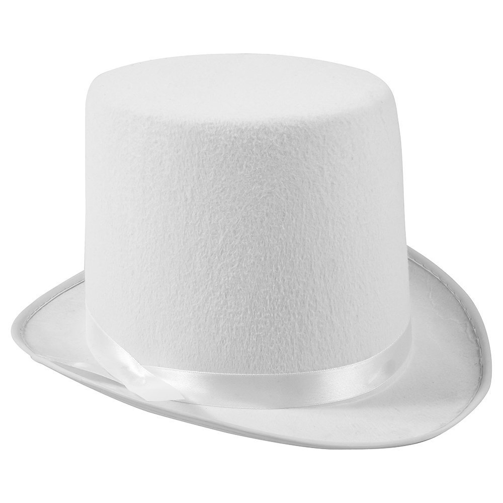 Funny Party Hats White Costume Felt Top