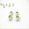 Set 4 Cups of Hot Kiwi Tea Dollhouse Miniature Food Drink Beverage #S 13435 view 3