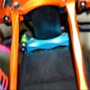 GPM For Traxxas Craniac Upgrade Parts Aluminum Rear Shock Stay Mount - 1Pc Set Orange view 2
