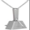 Amscan 3964352 Clacker Necklace Party Accessory Silver 3 x 4 1 Ct view 1