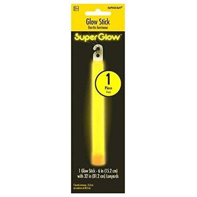 Amscan Super Party Yellow Plastic Glow Stick