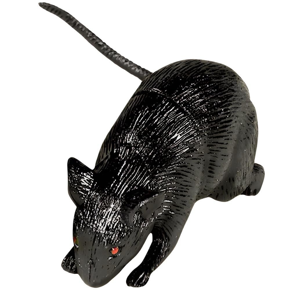 Small Rat Favor - 3" x 1.25" (1 Count) - Halloween Decorations & Party Favors, Perfect for Haunted House Setup & Creepy Ambience