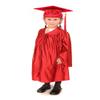 10 x Childrens Graduation Gowns (Age 3-5) and Matching Cap (Red) view 1