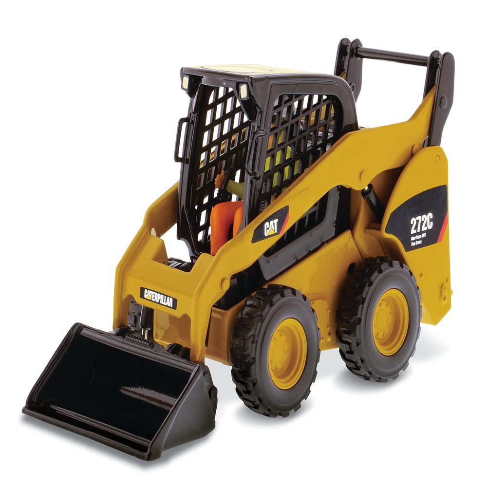 Diecast Masters 1:32 Caterpillar 272C Skid Steer Loader - Core Classics Series 85167C (Comes with Pallet Fork and Grapple Bucket Attachment)