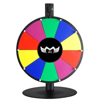 MegaBrand 16" Tabletop Color Dry Erase Spinning Prize Wheel 10 Slot