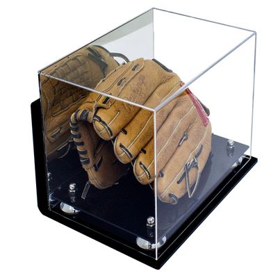 Better Display Cases Versatile Acrylic Display Case - Medium Rectangle Box with Silver Risers Mirror and Wall Mount 12" x 8.25" x 8" (A004-SR)