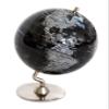 Black & Sliver Globe of The World 5" view 1